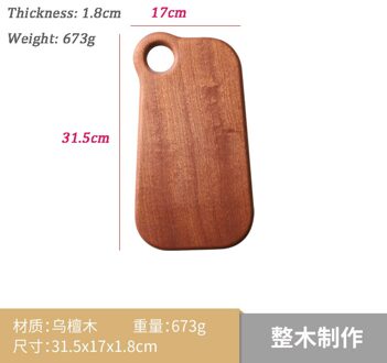 Onregelmatige Houten Snijplank Kleine Snijplank Met Opknoping Gat Milieuvriendelijke Houten Antislip Snijden Mat Pad Keuken Gereedschap