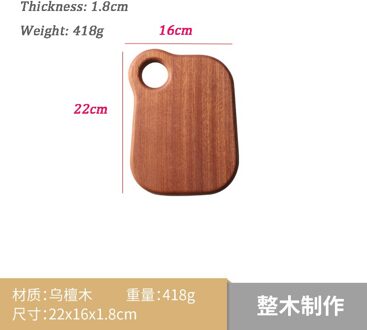 Onregelmatige Houten Snijplank Kleine Snijplank Met Opknoping Gat Milieuvriendelijke Houten Antislip Snijden Mat Pad Keuken Gereedschap