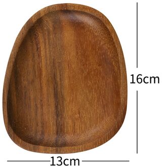 Onregelmatige Ovale Hele Hout Lovesickness Hout Massief Hout Pan Plaat Fruit Gerechten Schotel Thee Dienblad Dessert Diner Plaat Servies Set 1