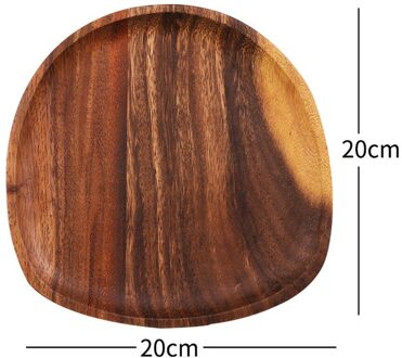 Onregelmatige Ovale Hele Hout Lovesickness Hout Massief Hout Pan Plaat Fruit Gerechten Schotel Thee Dienblad Dessert Diner Plaat Servies Set 5