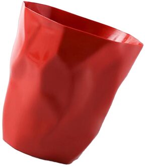 Onregelmatige Plastic Keuken Prullenbak Prullenbak Zonder Deksel Voor Slaapkamer rood