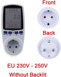 Ons Br Eu Plug Ac Power Meter 230V Digitale Voltage Wattmeter Stroomverbruik Watt Energiemeter Elektriciteit Analyzer Monitor blauw EU plug