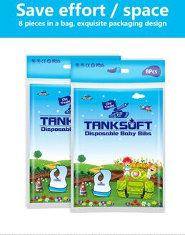 Ons Wegwerp Slabbetje Speeksel Handdoek Kinderen Voeden Non-woven Spit Papier Bib