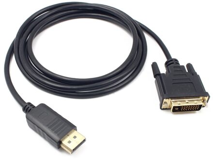 Onsale 1.8M Displayport Kabels Zwart Dp Male Naar DVI-D 24 + 1Pin Mannelijke Monitor Adapter Kabel Voor Macbook