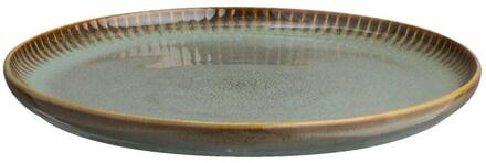 Ontbijtbord Camille - - Ø22 Cm - Stoneware - Groen - B1.8 Cm
