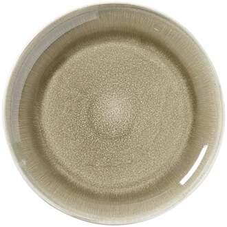 Ontbijtbord kaori - wit/bruin - ø21.8x2.5 cm