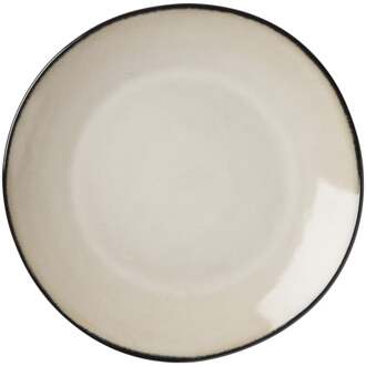 Ontbijtbord Roots - beige - ø22x2.5 cm