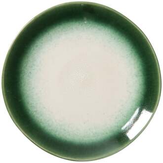 Ontbijtbord roots - donkergroen - ø22x2.5 cm