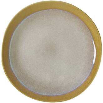 Ontbijtbord roots - oker - ø22x2.5 cm