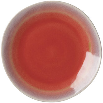 Ontbijtbord Roots - rood/paars - ø22x2.5 cm