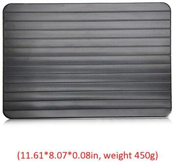 Ontdooien Lade Dooi Bevroren Voedsel Vlees Vis In Minuten Thuis Aluminium Snelle Ontdooien Lade met Water Doos Ontdooien Plaat Keuken gereedschap 29520503cm