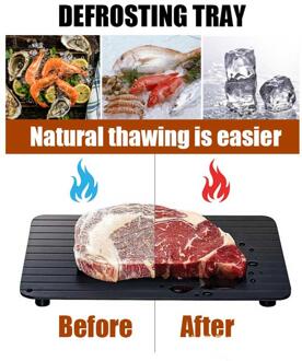 Ontdooien Lade Metalen Plaat Ontdooien Lade Veilig Snelle Ontdooien Bevroren Vlees Vis Zee Voedsel Keuken Cook Gadget Tool