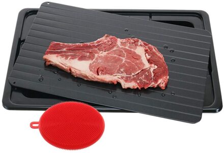 Ontdooien Lade | Ontdooien Plaat Voor Snelle Ontdooien Van Bevroren Voedingsmiddelen | Premium Ontdooien Lade | Met Bonus Drip lade En Si