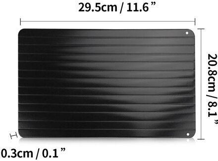 Ontdooien Lade Siliconen Hoeken Bevroren Voedsel Dooi Boord Hoeken Snelle Ontdooien Plaat Quick Ontdooien Ontdooien Mat Keuken Gereedschap 29.5x20.8x0.3cm