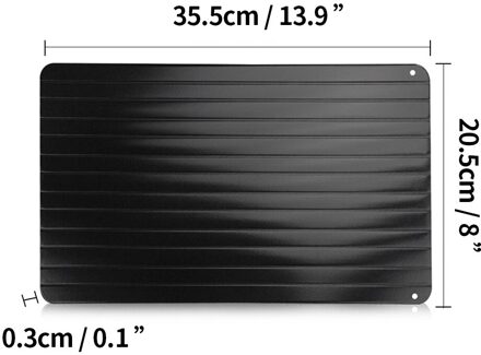 Ontdooien Lade Siliconen Hoeken Bevroren Voedsel Dooi Boord Hoeken Snelle Ontdooien Plaat Quick Ontdooien Ontdooien Mat Keuken Gereedschap 35.5x20.5x0.3cm