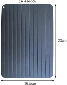 Ontdooien Lade Voedsel Vlees Varkensvlees Vis Snelle Dooi Bevroren Snel Plastic Geen Elektriciteit Chemicaliën Magnetron Keuken Ontdooien Gereedschap 23x16.5x0.3CM