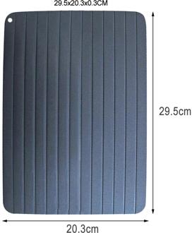 Ontdooien Lade Voedsel Vlees Varkensvlees Vis Snelle Dooi Bevroren Snel Plastic Geen Elektriciteit Chemicaliën Magnetron Keuken Ontdooien Gereedschap 29.5x20.3x0.3CM