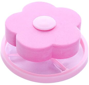 Ontharing Catcher Filter Mesh Reiniging Ballen Zak Vuile Fiber Collector Voor Wasmachine Wasserij Discs Wasmiddelen roze