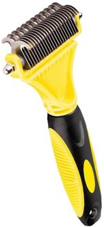 Ontharing Kam Voor Honden Kat Ontklitter Bont Trimmen Dematting Deshedding Grooming Brush Tool Voor Matted Lang Haar Krullend Huisdier