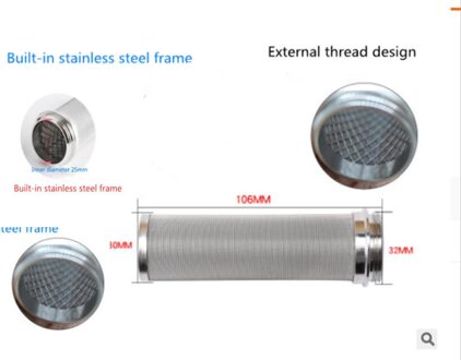 Ontkalken Filter 316L Cover Filter Element Front Gewijd Waterzuivering Accessoires Filter Alle Koper Roestvrij Staal zwart