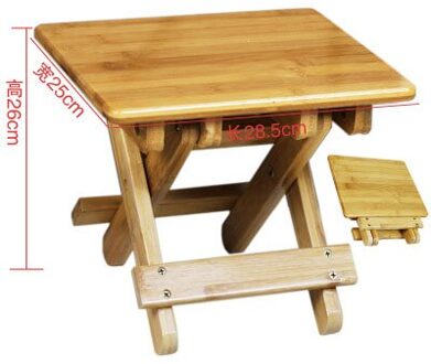Ontspannen Draagbare Outdoor Vissen Picknick Houten Bamboe Kleine Stoel Lage Kruk/Woonkamer Tuin Kids Handige Folding Bench groot