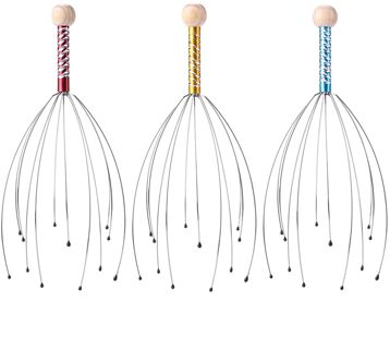 Ontspanning Pijnbestrijding Octopus Hoofdhuid Nek Massage Tool Relax Body Hoofd Massager Skin Ontspannen Hand Massage Tool