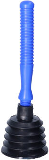 Ontstopper - toilet / gootsteen - blauw - kunststof - rubber - 27 cm - plopper
