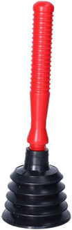 Ontstopper - toilet / gootsteen - rood - kunststof - rubber - 27 cm - plopper