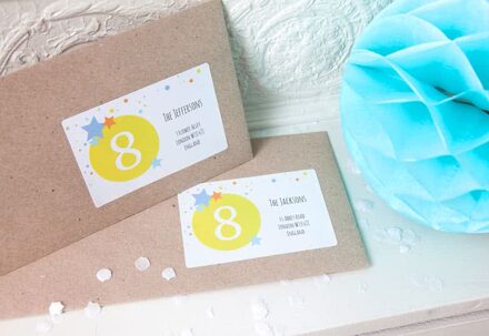 Ontvanger adresstickers - Set van 16 verschillende