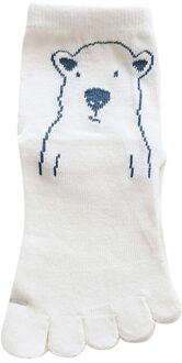 Ontworpen 1 Paar Kinderen Dier Teen Sokken Vijf Vinger Teen Sokken Katoen Ademend Polyester Lente Grappige Sokken #529 Beige