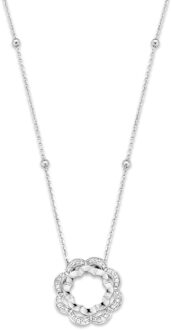'Onyx' Dames 925 Sterlingsilver Ketting met Hanger - Zilver ZH-7127