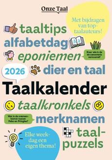 Onze Taal Taalkalender 2026 - Genootschap Onze Taal (ISBN: 9789083296944)