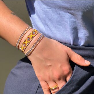 Onzichtbare hangers - Oostenrijks kristal Geel