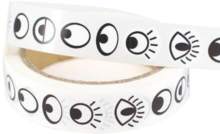 Oog Stickers Met Lijm Zwart En Wit Gekleurde Neus Steken Kinderen Handleiding Diy Activiteiten Materiaal BS95 BS9502 zwart Eyes