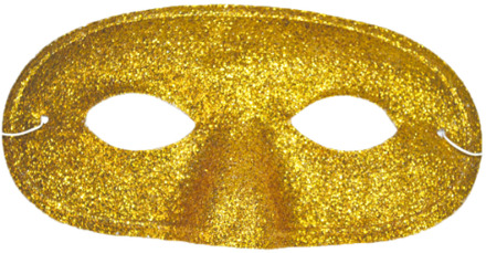 Oogmasker Goud met glitters Goud - Brons