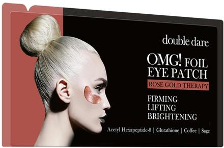 Oogmasker OMG! Double Dare OMG! Foil Eye Patch Rose Gold Therapy 1 paar