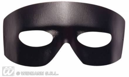 Oogmasker Ruiter lederlook Zwart