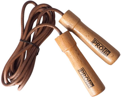 Ooit leren springtouw Bruin - One size