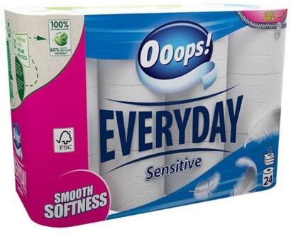 Ooops! Everyday Toiletpapier 3Laag 24Rol wit