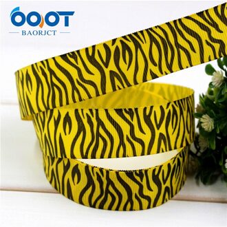 Ooot Baorjct 174082,25Mm Zebra Patroon Gedrukt Grosgrain Lint, Diy Handgemaakte, Bruiloft Decoratie Materialen, Hoofdtooi Accessoires