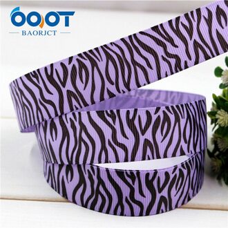 Ooot Baorjct 174082,25Mm Zebra Patroon Gedrukt Grosgrain Lint, Diy Handgemaakte, Bruiloft Decoratie Materialen, Hoofdtooi Accessoires