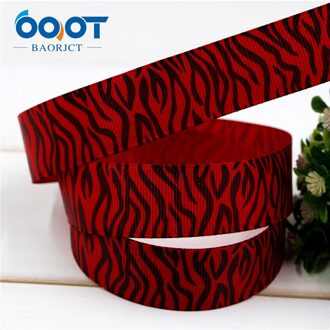 Ooot Baorjct 174082,25Mm Zebra Patroon Gedrukt Grosgrain Lint, Diy Handgemaakte, Bruiloft Decoratie Materialen, Hoofdtooi Accessoires