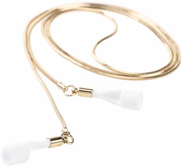 Oorbel Draadloze Bluetooth Oortelefoon Houder Metalen Anti-Verlies Ketting Voor Airpods Strap Compatibel Strap Compatibel type A goud