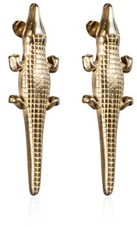Oorbellen Croco  goud - One Size,