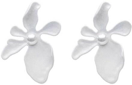 Oorbellen Flower  wit - One Size,