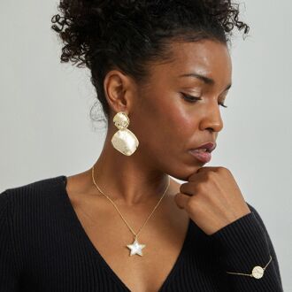 Oorbellen Luxenter Hamada 18 Kts Geelgoud afwerking - One Size