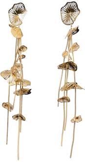 Oorbellen Petal String  goud - One Size,