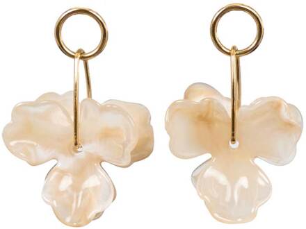 Oorbellen Sculpted Flower  naturel - One Size,