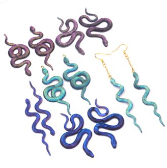 Oorbellen Silicone Mold Snake Head Diy Sleutelhanger Mould Zachte Dikke Anti-Vervorming Non-Fading Wasbare Extreem Duurzaam Herbruikbare