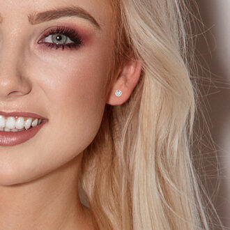 Oorbellen - Wit - Love Jewelry Collectie Zilver